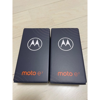 モトローラ(Motorola)の新品未使用 モトローラ moto e7 ミネラルグレイ　2台(スマートフォン本体)