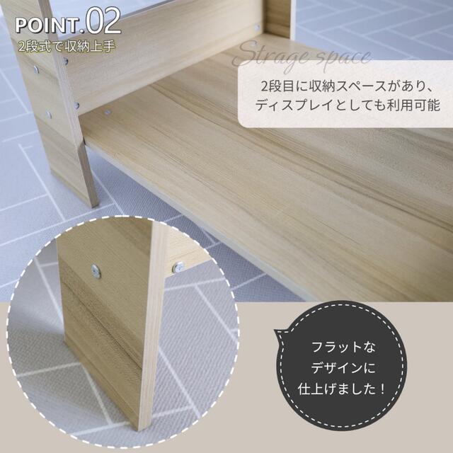 センターテーブル ローテーブル シンプル おしゃれ 北欧風テーブル 【ホワイト】 3