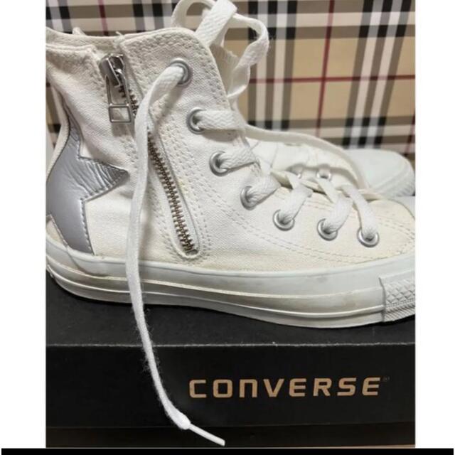 CONVERSE(コンバース)の希少✨ビッグスター シルバー 23.0cm オールスター コンバース  白 レディースの靴/シューズ(スニーカー)の商品写真