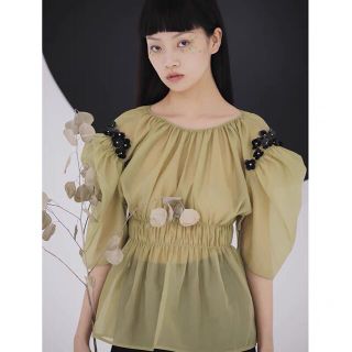 JNYLON  バックリボンシフォンブラウス(シャツ/ブラウス(長袖/七分))