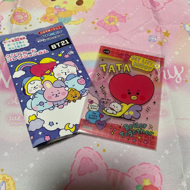 BT21(ビーティーイシビル)のクリアカードコレクションガム TATA エンタメ/ホビーのアニメグッズ(カード)の商品写真