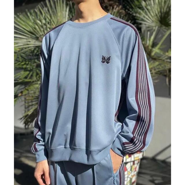 レッド 即完売 needles 22ss Track Crew Neck Shirt g10yM