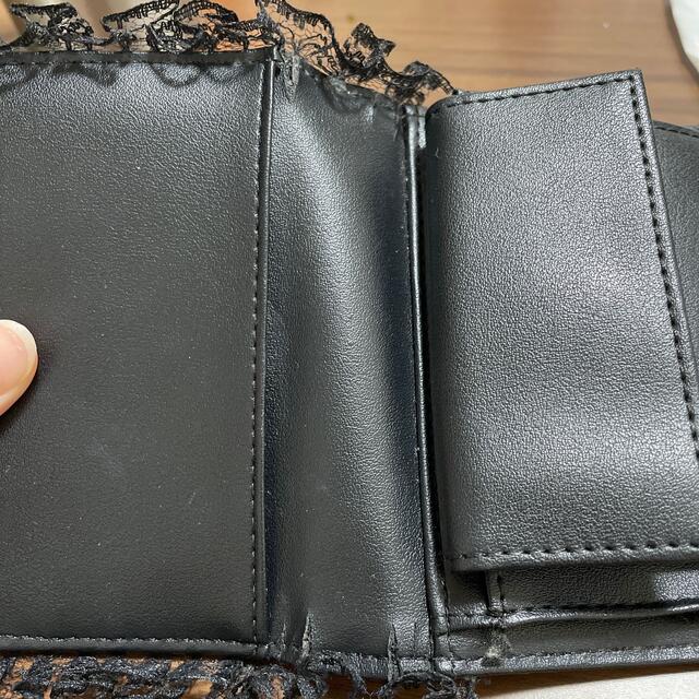 ジェイミーエーエヌケー　折り財布　フリル　レース　リボン　黒　メンヘラ　量産型 レディースのファッション小物(財布)の商品写真