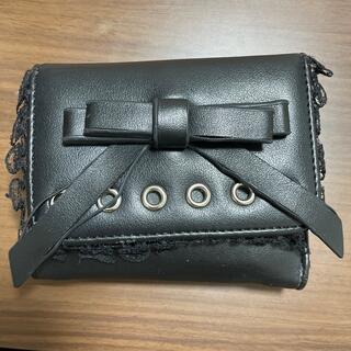ジェイミーエーエヌケー　折り財布　フリル　レース　リボン　黒　メンヘラ　量産型(財布)