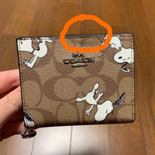 コーチ(COACH)の訳あり　コーチ　二つ折り財布　スヌーピーコラボ(財布)