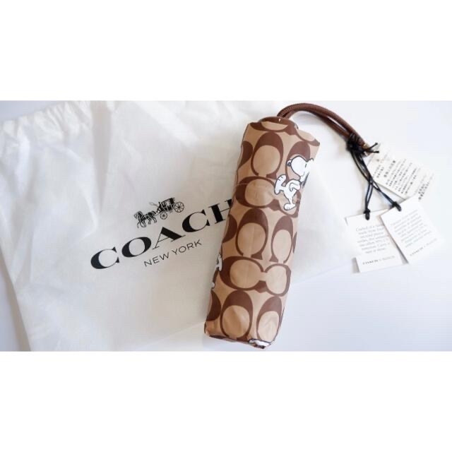 COACH(コーチ)のPEANUTS × COACH UVカットミニアンブレラ シグネチャースヌーピー レディースのファッション小物(傘)の商品写真