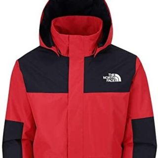 ザノースフェイス(THE NORTH FACE)の【日本未発売】ノースフェイス　マウンテンジャケット　レッド　L(マウンテンパーカー)