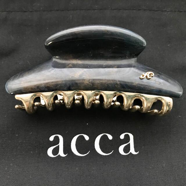 acca ヘアクリップ　ネイビー