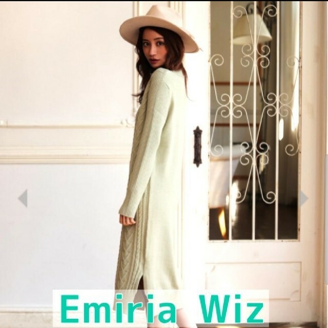 ✨美品✨ケーブルロングニットワンピース【EmiriaWiz】レッセパッセ