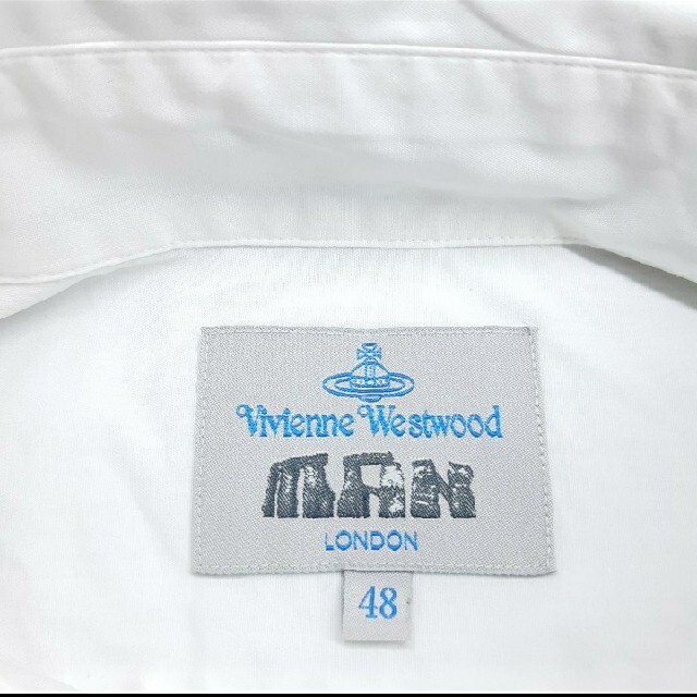 Vivienne Westwood(ヴィヴィアンウエストウッド)のヴィヴィアンウエストウッド ロングシャツ ワンポイント 刺繍 ロゴ 48/L メンズのトップス(シャツ)の商品写真