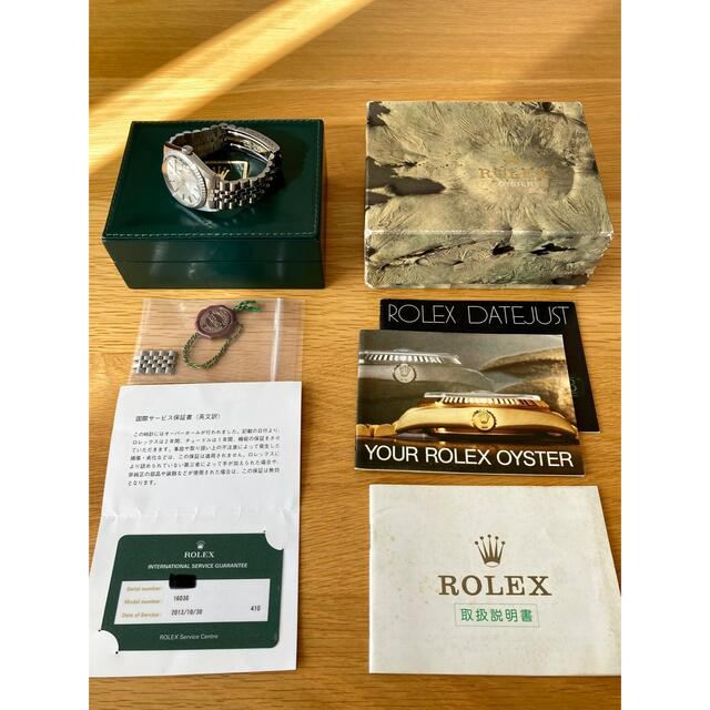 腕時計(アナログ)極上品 ＲＯＬＥＸ ロレックス デイトジャスト 16030 シルバー トリチウム