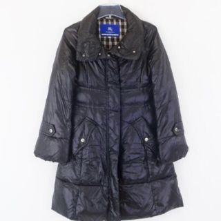 バーバリーブルーレーベル(BURBERRY BLUE LABEL)のバーバリーブルーレーベル ダウンコート 黒よりのダークブラウン 38(ダウンコート)