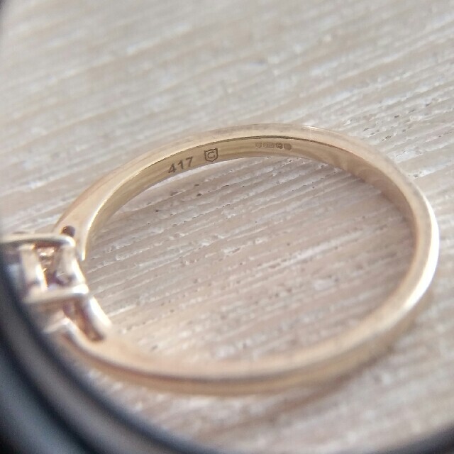 【専用】ガーネット　ダイヤ　アンティーク　リング　11号　10K レディースのアクセサリー(リング(指輪))の商品写真