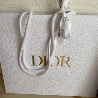 diorショッパー　シルバーロゴリボン(ショップ袋)