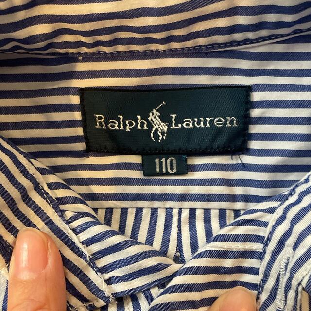 Ralph Lauren(ラルフローレン)のストライプシャツ キッズ/ベビー/マタニティのキッズ服男の子用(90cm~)(ブラウス)の商品写真