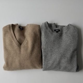 ユニクロ(UNIQLO)の【2枚セット】ユニクロ カシミヤ セーター(ニット/セーター)