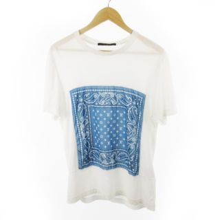 ルイヴィトン(LOUIS VUITTON)のルイヴィトン VUITTON Tシャツ バンダナ ペイズリー柄 ホワイト M (Tシャツ/カットソー(半袖/袖なし))