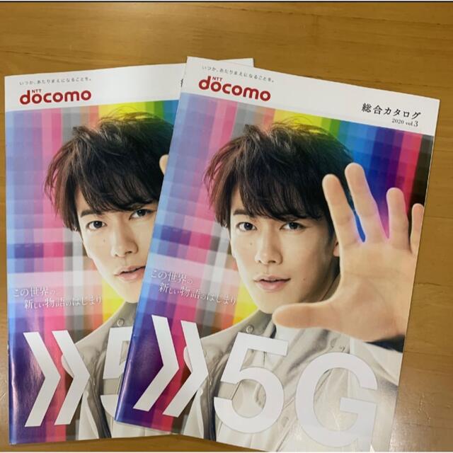 NTTdocomo(エヌティティドコモ)のdocomo ドコモ 総合カタログ 2020年 vol.3 2冊 佐藤健 エンタメ/ホビーのコレクション(印刷物)の商品写真