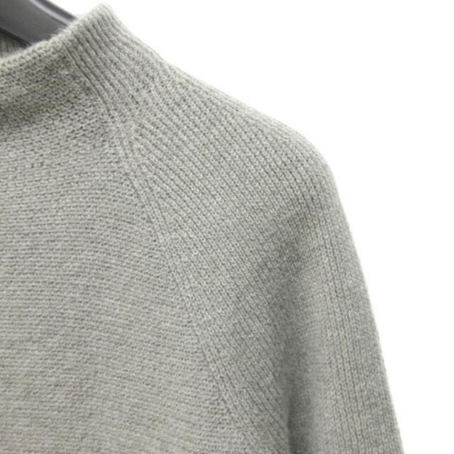 LORO PIANA(ロロピアーナ)のロロピアーナ カシミヤ モックネック セーター 長袖 38 S位 グレー  レディースのトップス(ニット/セーター)の商品写真