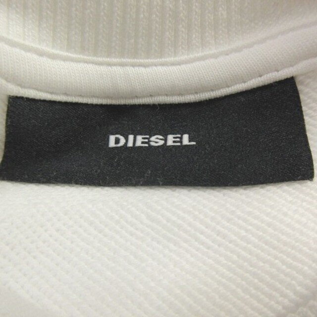 DIESEL(ディーゼル)のディーゼル DIESEL トレーナー スウェット 丸首 ブランドロゴ XS 白 レディースのトップス(トレーナー/スウェット)の商品写真
