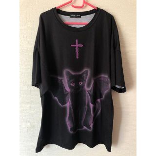 ミルクボーイ(MILKBOY)のtravas tokyo 猫 ネコ キャット デビル 悪魔 ビッグ Tシャツ(Tシャツ/カットソー(半袖/袖なし))