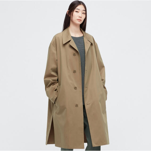 ユニクロユーUNIQLOUステンカラーコートスプリングコートトレンチ