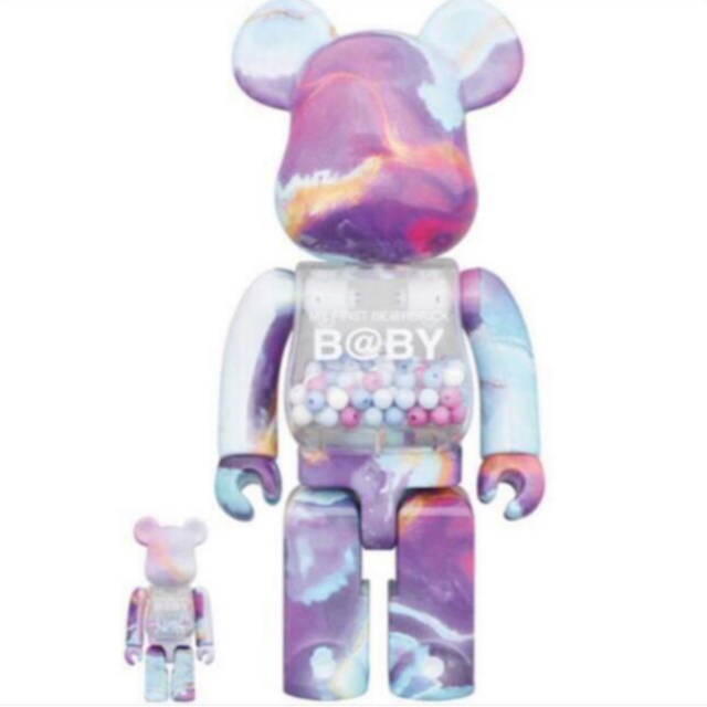 MEDICOM TOY - MY FIRST BE@RBRICK B@BY MARBLE 100%&400%