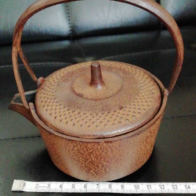 南部鉄器　急須　鉄瓶　工芸品　茶漉しつき