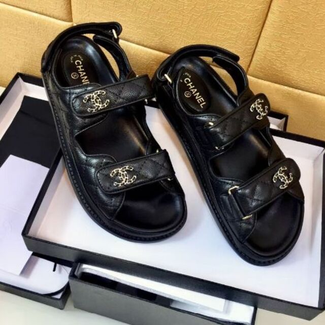 新作 大人気 CHANEL シャネル フットベットサンダル サイズ 37 正規品