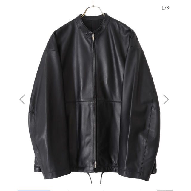 stein OVERSIZED LEATHER ZIP JACKET