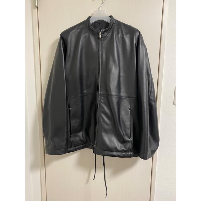 stein OVERSIZED LEATHER ZIP JACKET