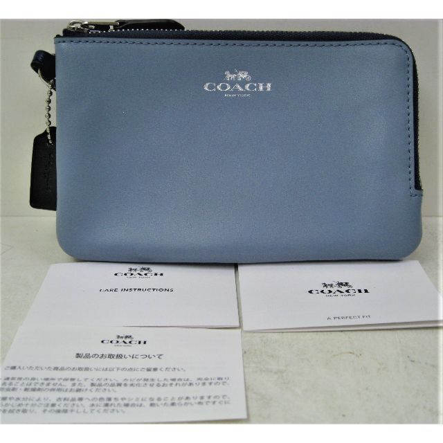 COACH(コーチ)のコーチCOACH小物入ポーチ財布 ダブルファスナー付 F57585 L1680 レディースのバッグ(クラッチバッグ)の商品写真