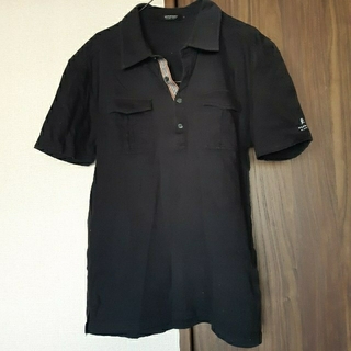 バーバリーブラックレーベル(BURBERRY BLACK LABEL)のBURBERRY BLACK LABEL　バーバリー　ポロシャツ　黒(ポロシャツ)