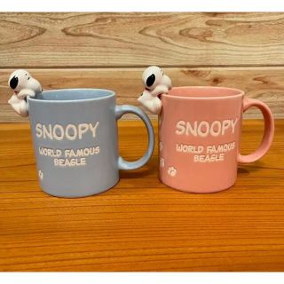 スヌーピー(SNOOPY)のスヌーピーマグカップ　2個セット(グラス/カップ)