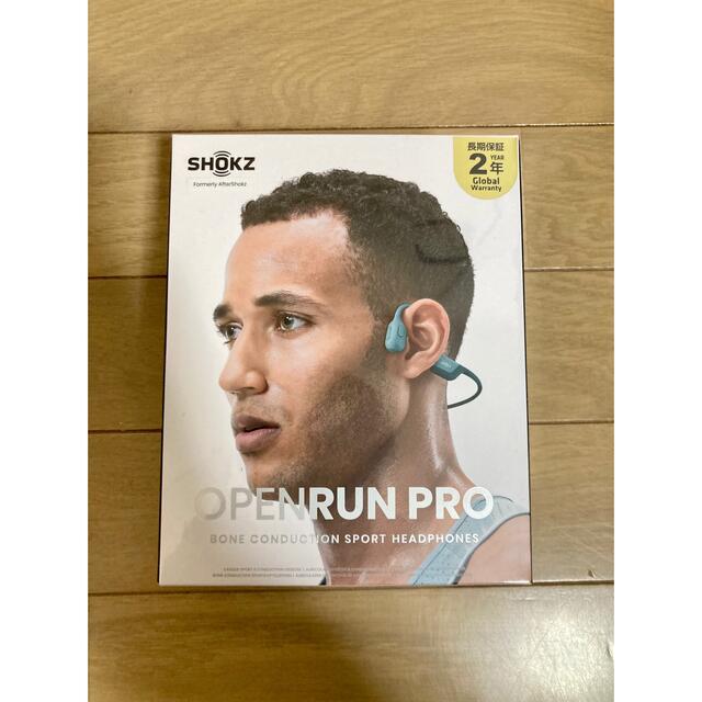 新品未開封　Shokz OpenRun Pro  blue 骨伝導イヤホン