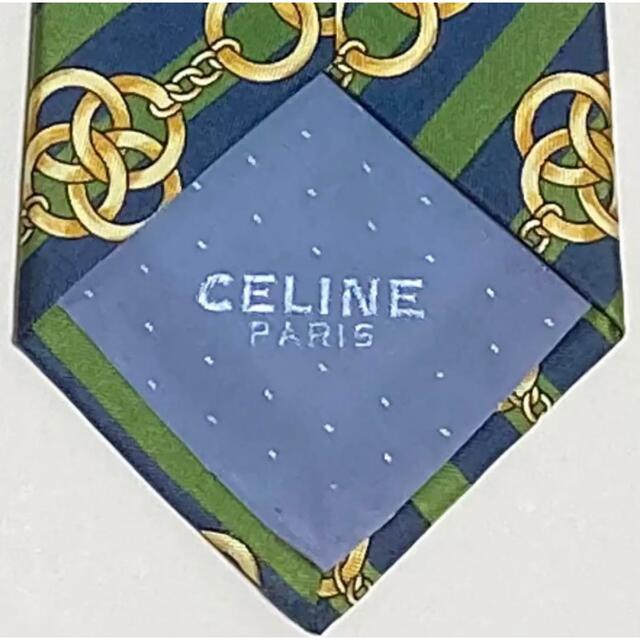 celine(セリーヌ)の【高級】CELINE　セリーヌ　総柄ネクタイ　マルチストライプ柄　フォーマル メンズのファッション小物(ネクタイ)の商品写真