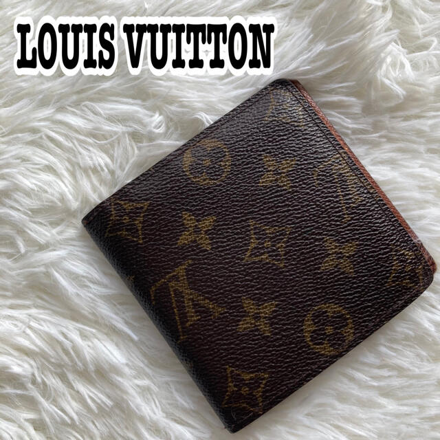 LOUIS VUITTON(ルイヴィトン)の美品　ルイヴィトン　折り財布 ポルトビエカルトクレディモネ モノグラム ブラウン レディースのファッション小物(財布)の商品写真