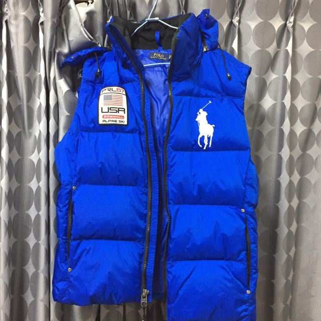 POLO RALPH LAUREN - ポロラルフローレン ダウンベスト ブルーの通販 POLO RALPH LAUREN - ポロラルフローレン ダウンベスト ブルーの通販