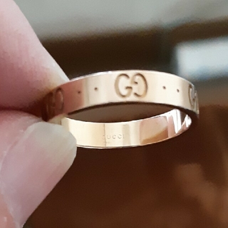 グッチ　アイコンリング　サイズ18　結婚指輪エンゲージリングペアリング