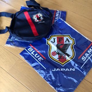 サムライブルーハンカチ2枚とショルダーバック(記念品/関連グッズ)