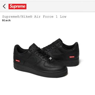 シュプリーム(Supreme)のsupreme nike air force1 26 us8 black(スニーカー)