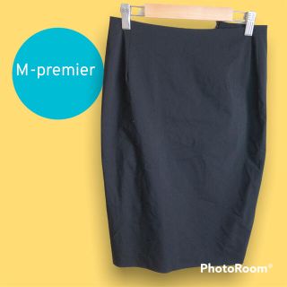 エムプルミエ(M-premier)のM-premier（エムプルミエ）黒タイトスカート　Mサイズ★送料無料★匿名配送(ひざ丈スカート)