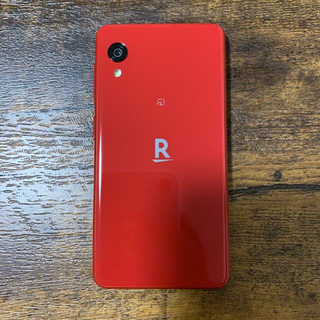 ラクテン(Rakuten)のRakuten Mini  RED 美品 クリアケース付き(スマートフォン本体)
