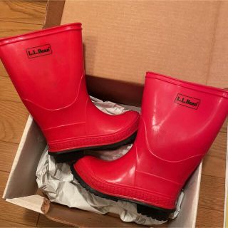 エルエルビーン(L.L.Bean)のL.L.Bean レインブーツ 長靴 レッド 16.5cm(長靴/レインシューズ)