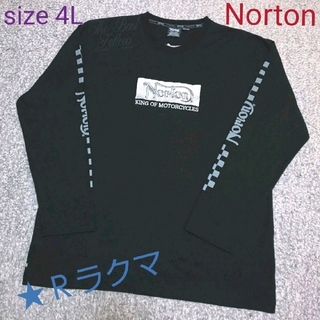 ノートン(Norton)のNorton  刺繍 ロンTシャツ XXXL 大きいサイズ(Tシャツ/カットソー(七分/長袖))