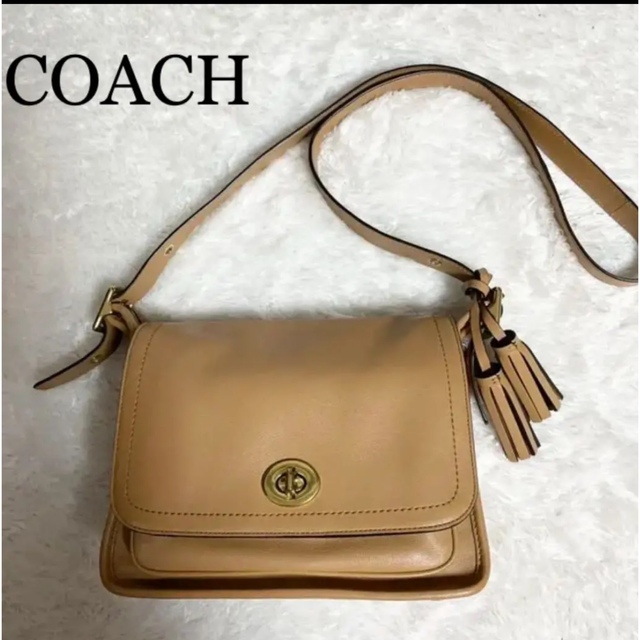 COACHショルダーバック フリンジ付き