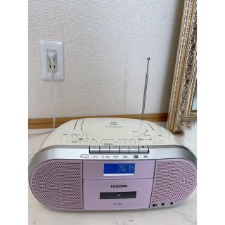 トウシバ(東芝)のTOSHIBA CDラジカセ　TY-CK4(ポータブルプレーヤー)