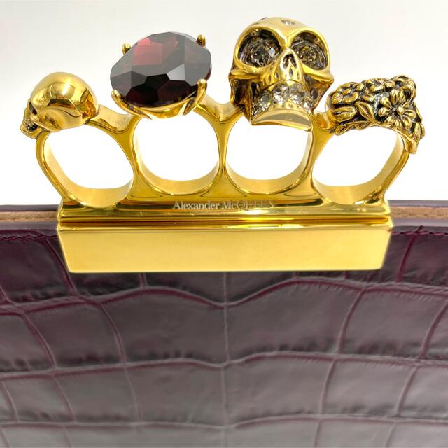 Alexander McQueen(アレキサンダーマックイーン)のAlexander McQueen FOUR RING CLUTCH レディースのバッグ(クラッチバッグ)の商品写真