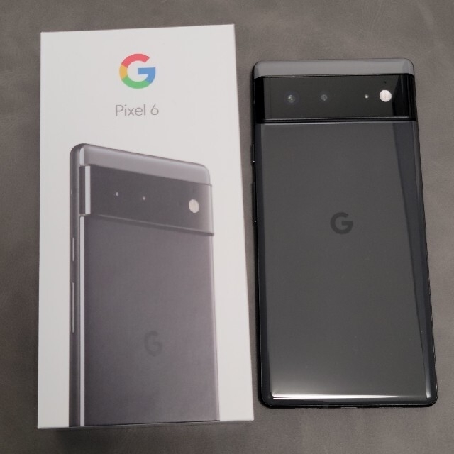 8GBストレージ美品 Pixel6 256GB Stormy Black SIMフリー ケースな