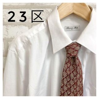 ニジュウサンク(23区)の【美品】 23区 ニジュウサンク メンズ ネクタイ 赤 レッド(ネクタイ)